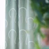 neutral botanical curtain with