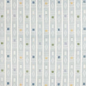 black-grey striped embroideried fabric from Sanderson