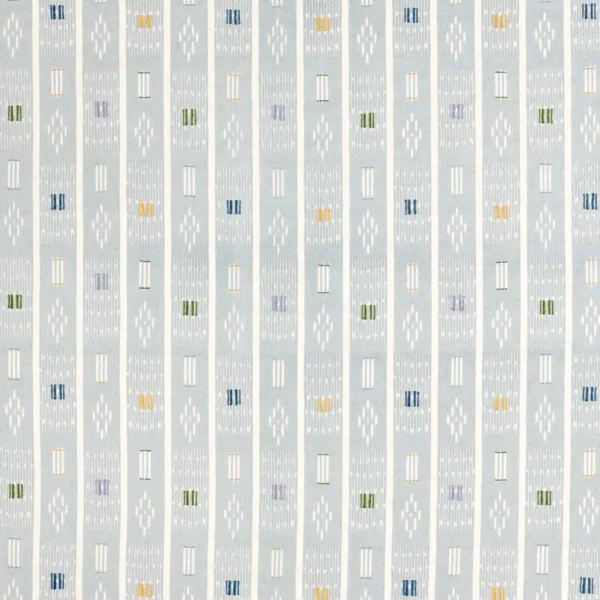 black-grey striped embroideried fabric from Sanderson