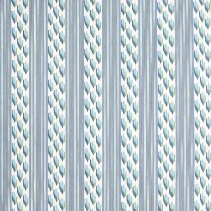 Musafir Fabric - Persian Blue / Cardomom swatch
