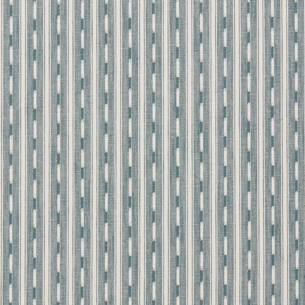 Toba Fabric - Udaipur blue by blue striped woven fabric from Sanderson