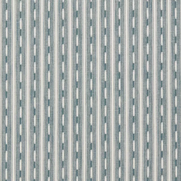 blue striped woven fabric from Sanderson