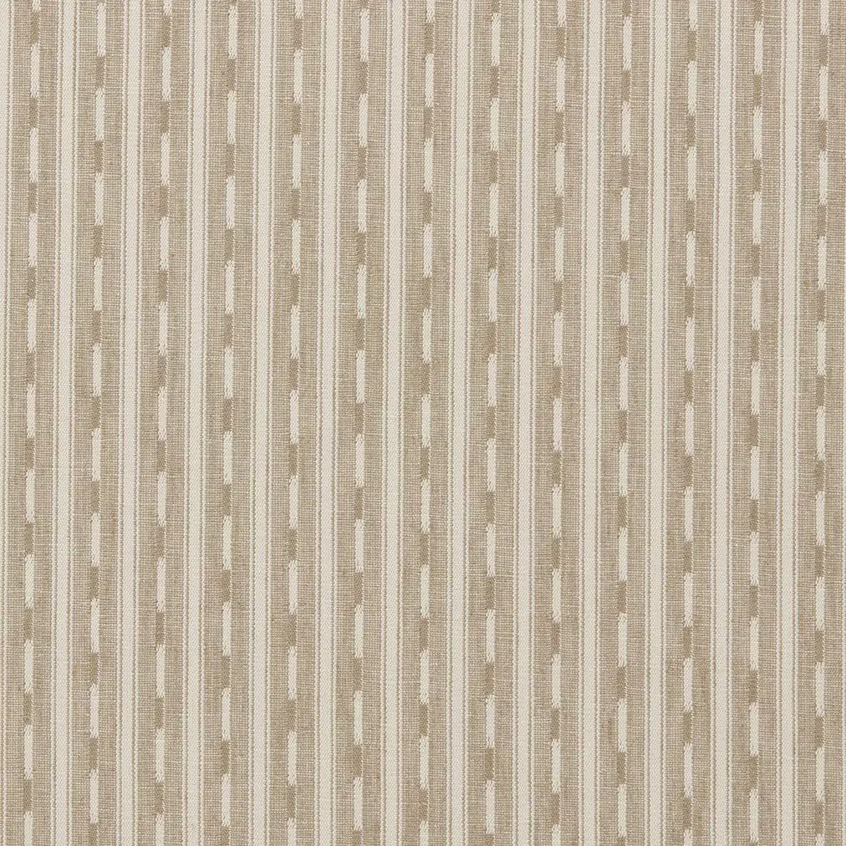 Toba Fabric - Shiitake by neutral striped woven fabric from Sanderson