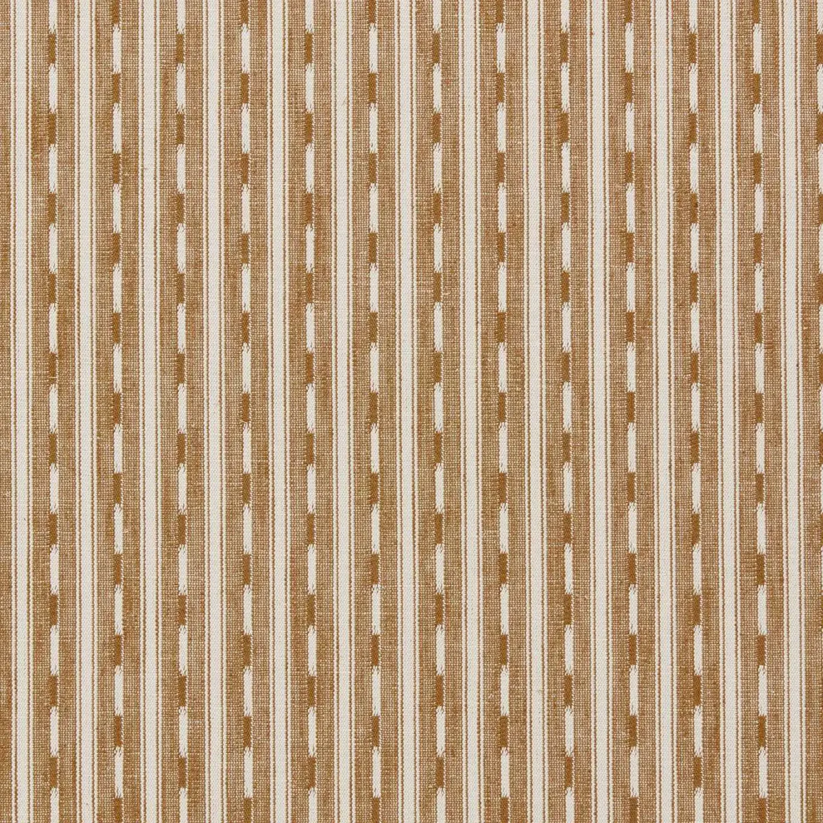 Toba Fabric - Lionsmane by brown striped woven fabric from Sanderson