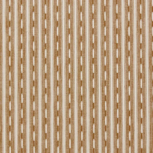 Toba Fabric - Lionsmane by brown striped woven fabric from Sanderson
