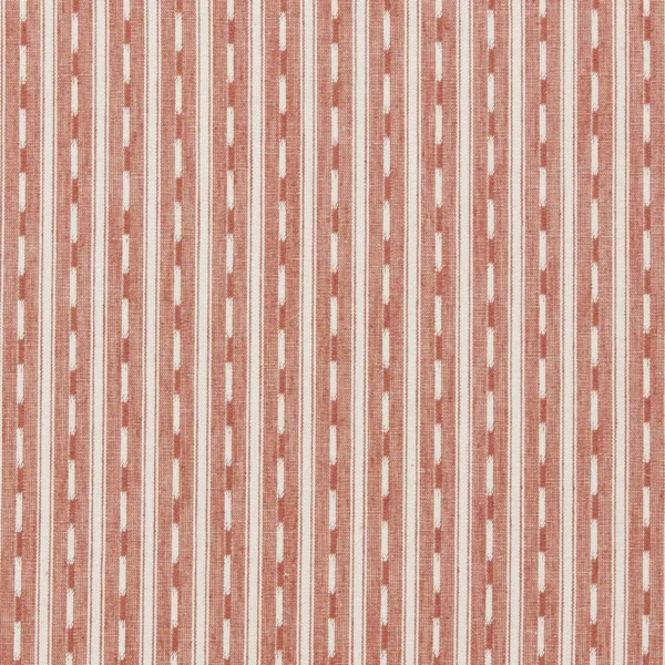 Toba Fabric - Namak by red striped woven fabric from Sanderson