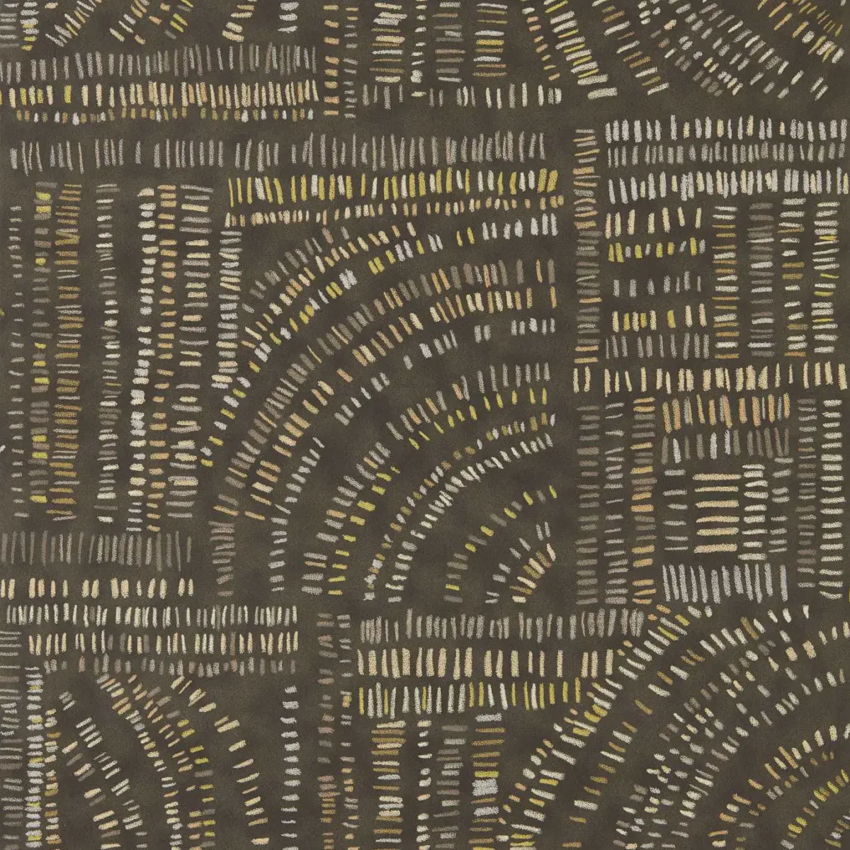 brown geometric wallpaper from harlequin