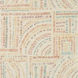 orange geometric wallpaper from harlequin