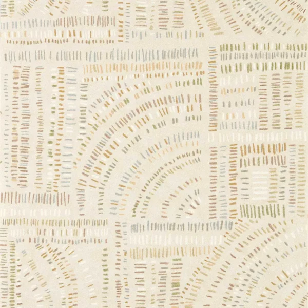 Frescoes Wallpaper - Pumice / Jasper / Amber by multicolour geometric wallpaper from harlequin