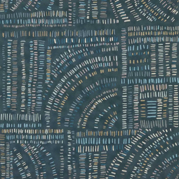 blue geometric wallpaper from harlequin