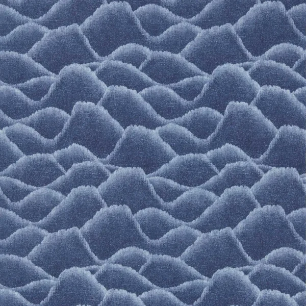 Zuni Wallpaper - Midnight by blue contemporary wallpaper from harlequin