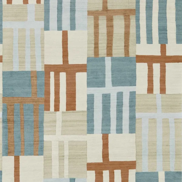 Monolith Wallpaper - Jasper / Zircon by blue geometric wallpaper from harlequin