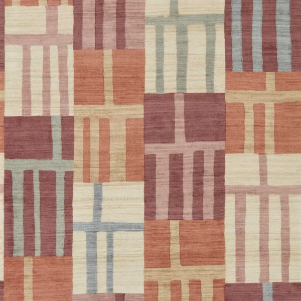 Monolith Wallpaper - Cinnabar / Amber by red geometric wallpaper from harlequin