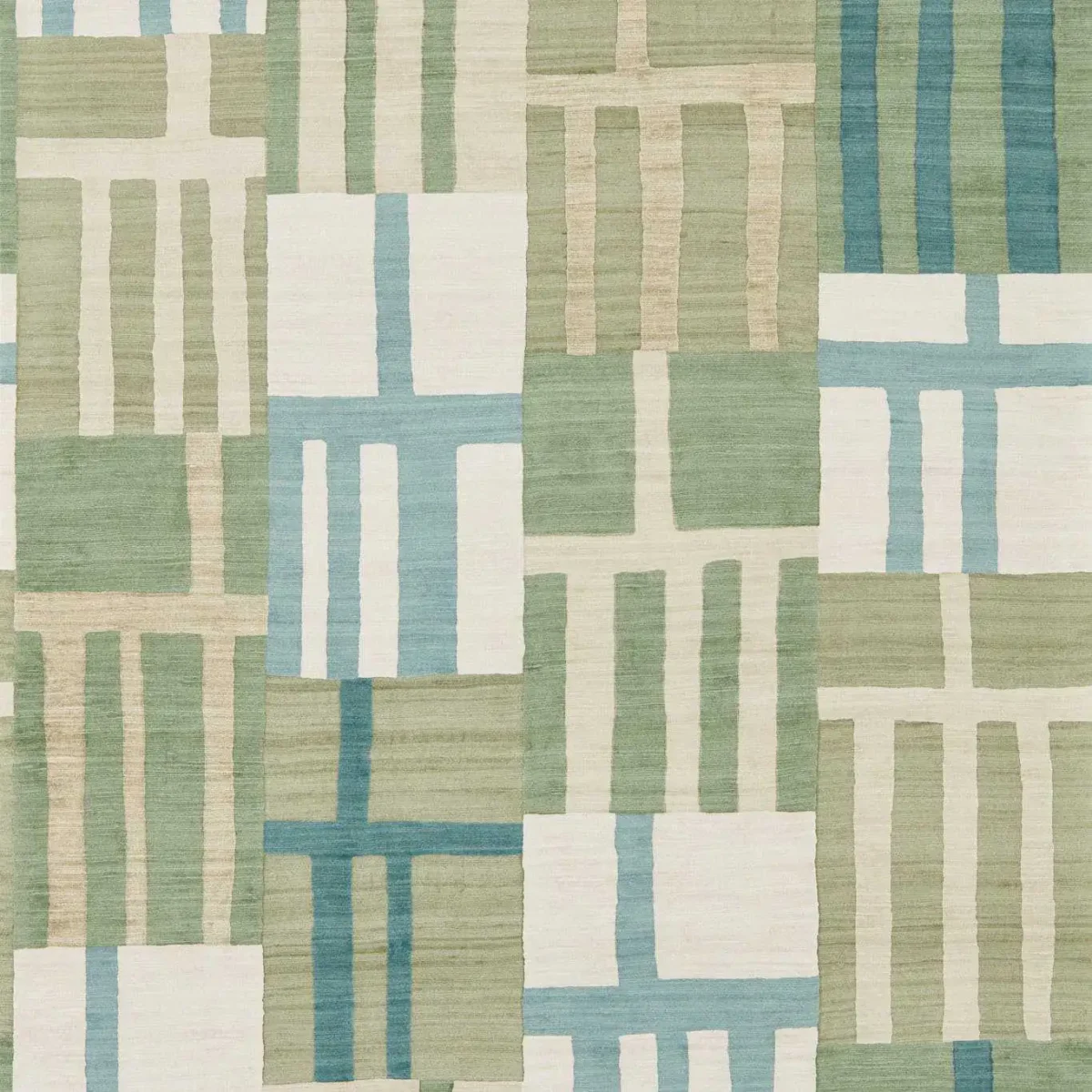 Monolith Wallpaper - Jade / Kyanite by green geometric wallpaper from harlequin