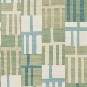 green geometric wallpaper from harlequin