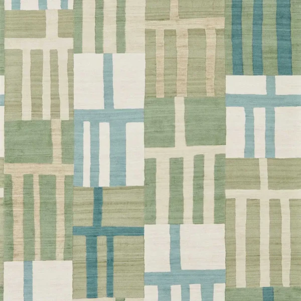 Monolith Wallpaper - Jade / Kyanite by green geometric wallpaper from harlequin