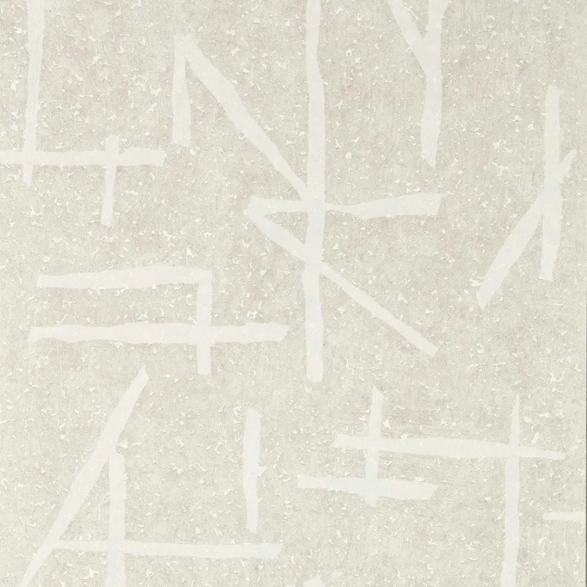 Dolmens Wallpaper - Chalk / Porcelain by black-grey geometric wallpaper from harlequin