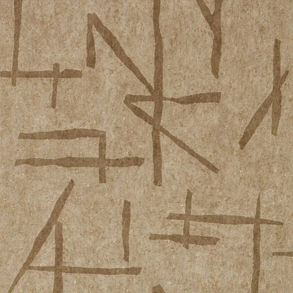 Dolmens Wallpaper - Sandstone / Gold by brown geometric wallpaper from harlequin