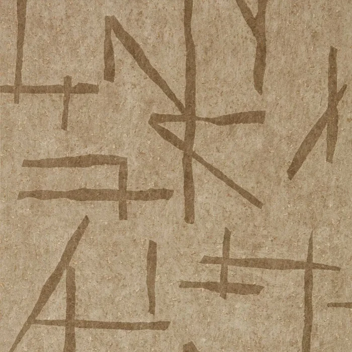Dolmens Wallpaper - Sandstone / Gold swatch
