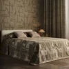 brown geometric wallpaper and with