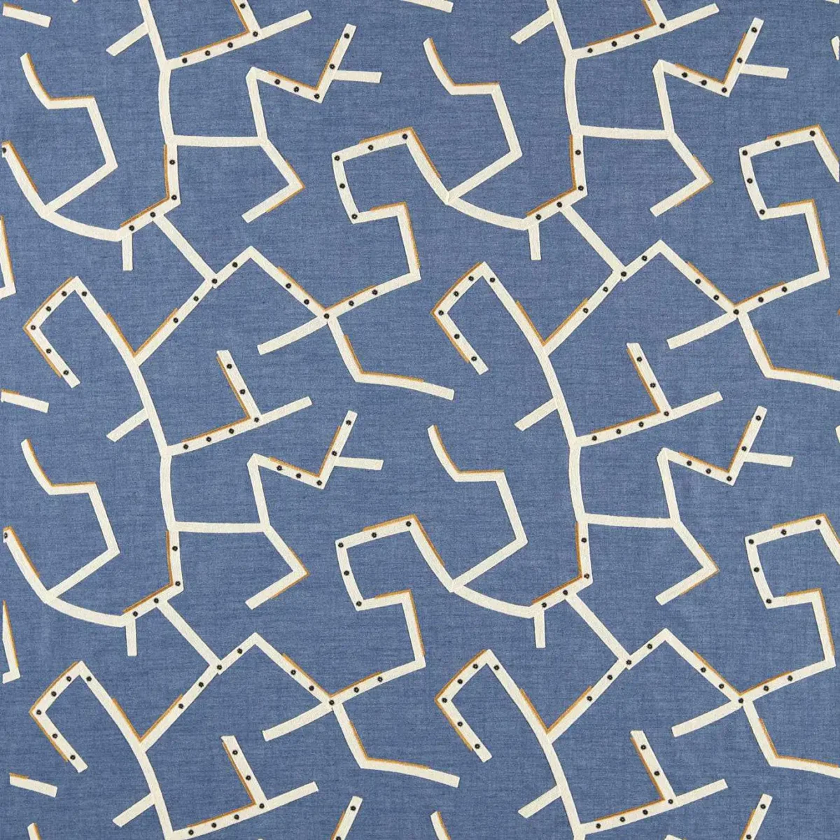 blue misc embroideried fabric from Harlequin