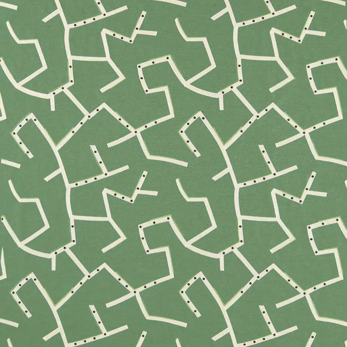 Saraceno Fabric - Jade by green misc embroideried fabric from Harlequin