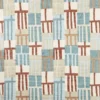 red geometric silk-satin fabric from Harlequin