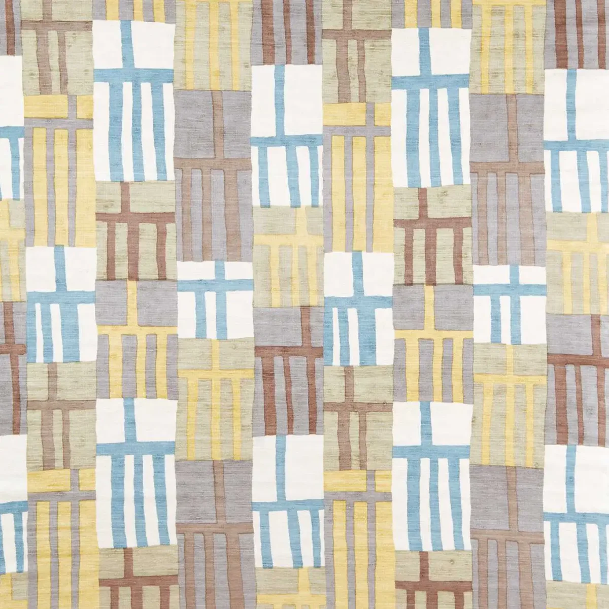 Monolith Fabric - Topaz / Citrine by multicolour geometric silk-satin fabric from Harlequin