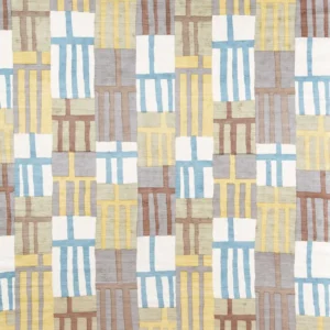 multicolour geometric silk-satin fabric from Harlequin