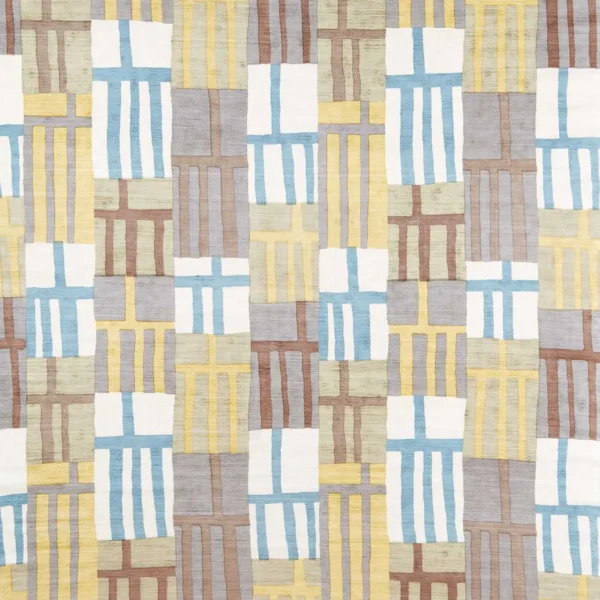 Monolith Fabric - Topaz / Citrine by multicolour geometric silk-satin fabric from Harlequin