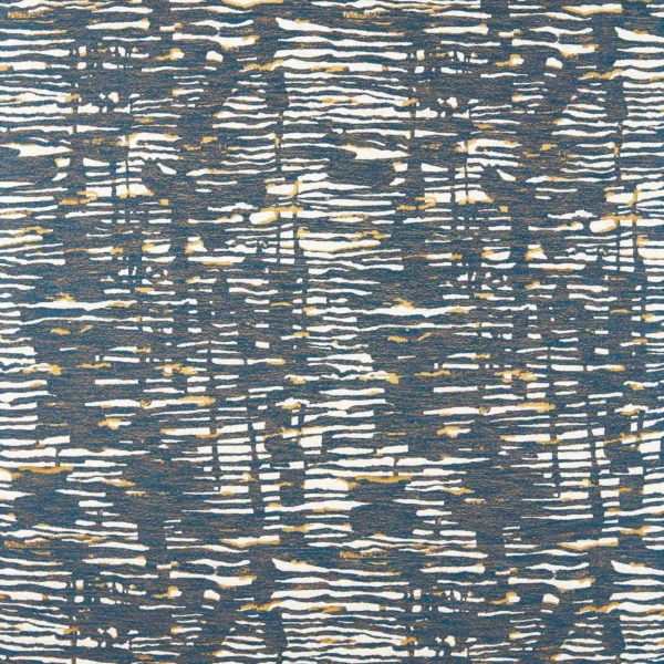 Oceanic Fabric - Lapis / Tigers Eye by blue contemporary jacquard fabric from Harlequin