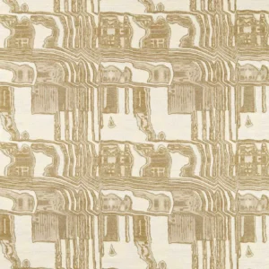 yellow contemporary jacquard fabric from Harlequin