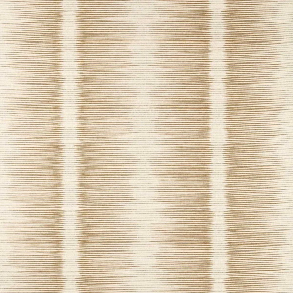 Chaco Fabric - Sand by brown striped embroideried fabric from Harlequin