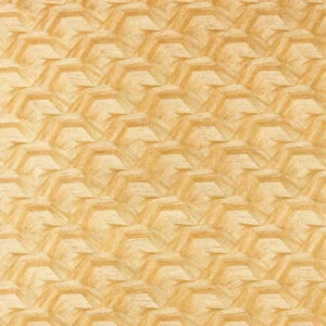 yellow geometric embroideried fabric from Harlequin