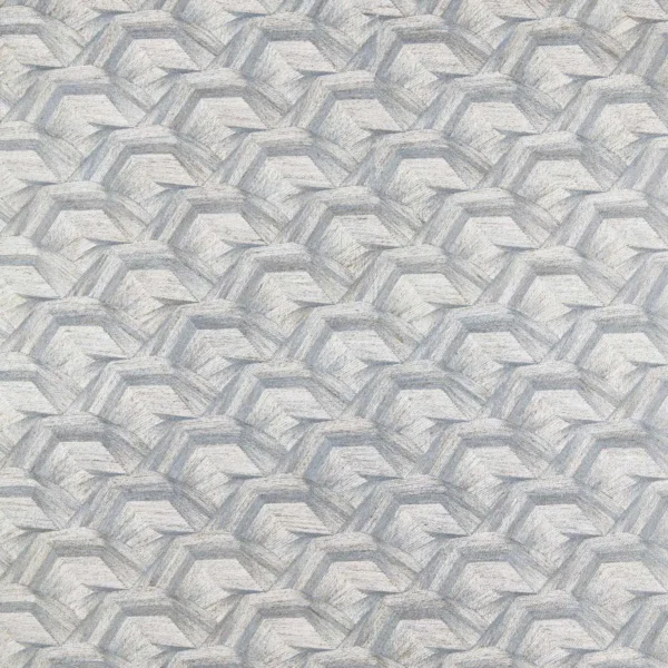 Cartography Fabric - Storm by blue geometric embroideried fabric from Harlequin
