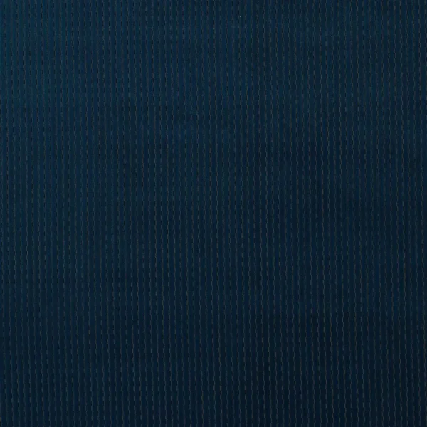 Karst Fabric - Midnight by blue striped velvet-chenille fabric from Harlequin