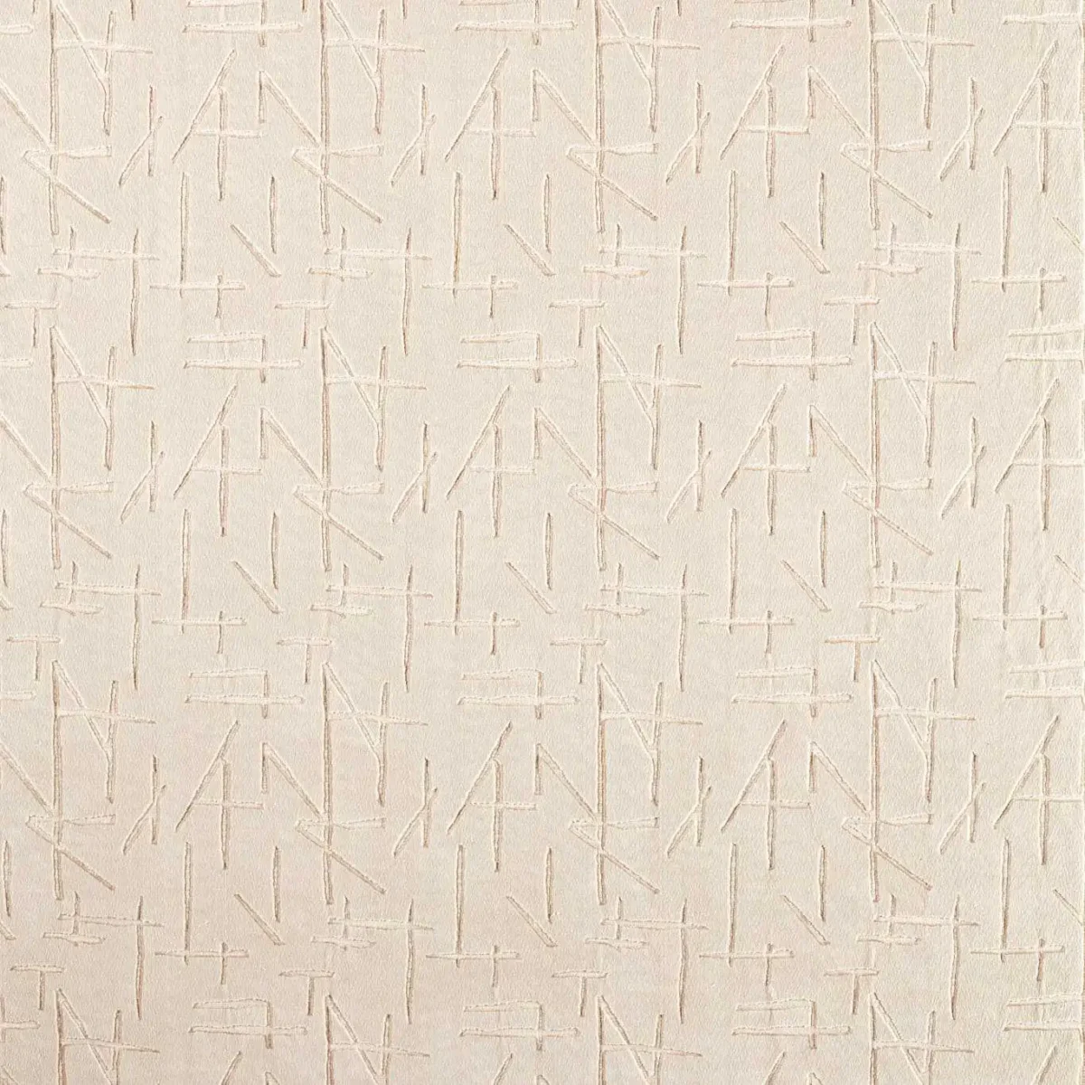 white geometric velvet-chenille fabric from Harlequin