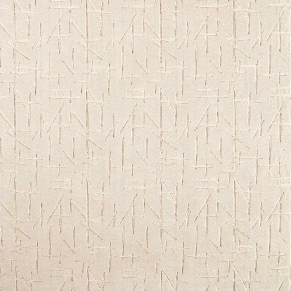 Dolmens Velvet Fabric - Moonstone by white geometric velvet-chenille fabric from Harlequin