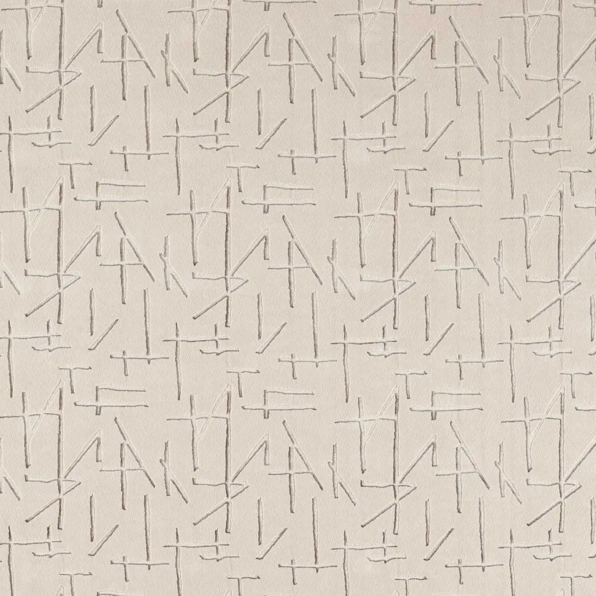 neutral geometric velvet-chenille fabric from Harlequin