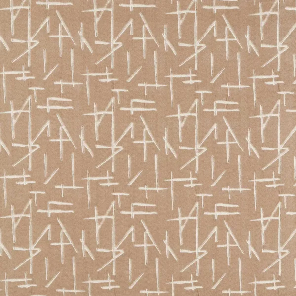 Dolmens Velvet Fabric - Sandstone by brown geometric velvet-chenille fabric from Harlequin