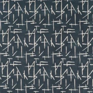 blue geometric velvet-chenille fabric from Harlequin