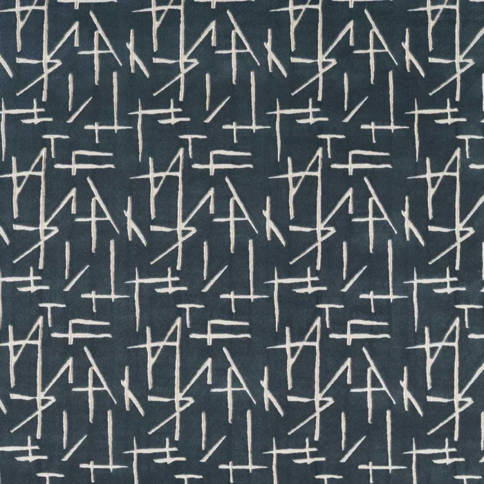Dolmens Velvet Fabric - Midnight swatch