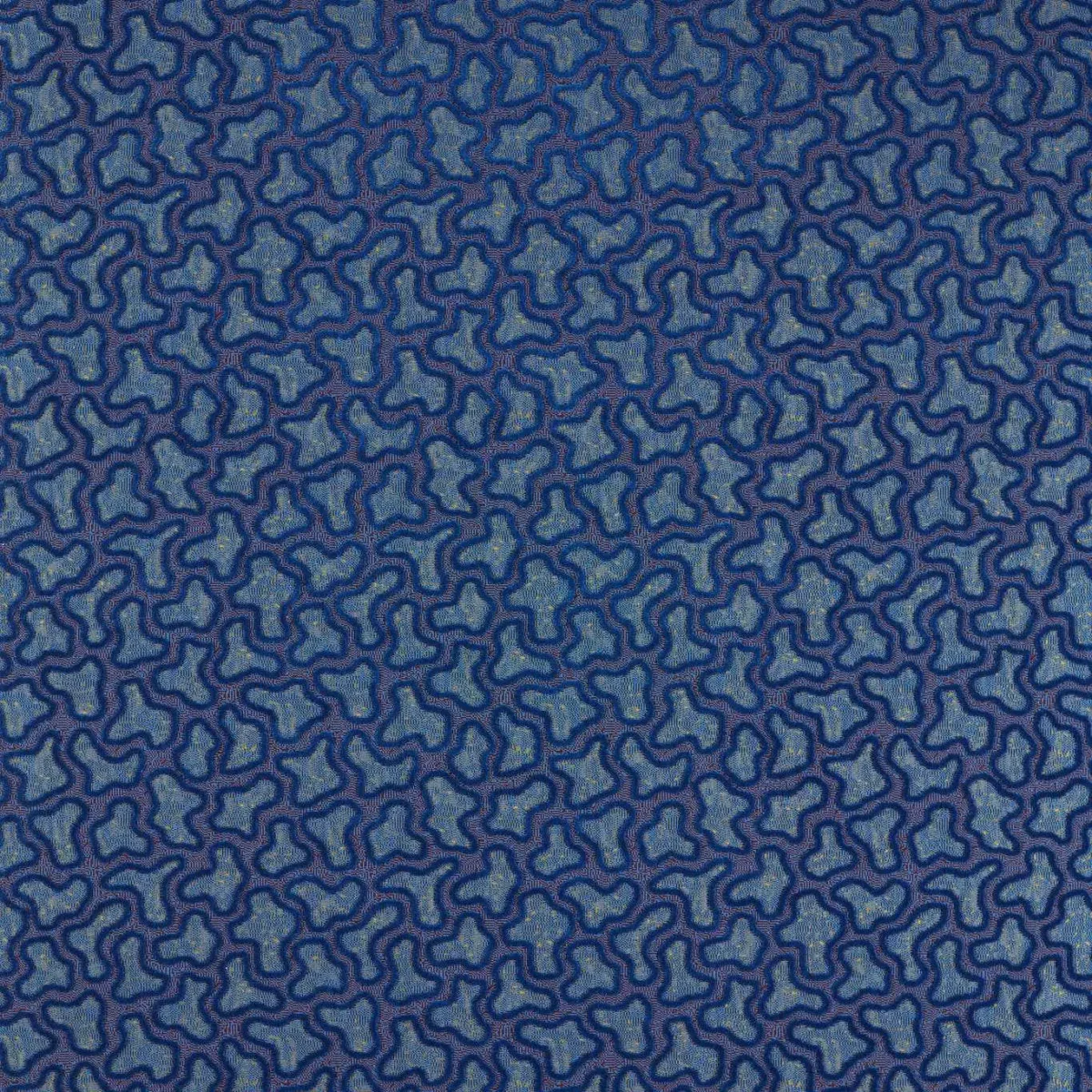 Molten Fabric - Lapis / Cinnabar by blue misc velvet-chenille fabric from Harlequin