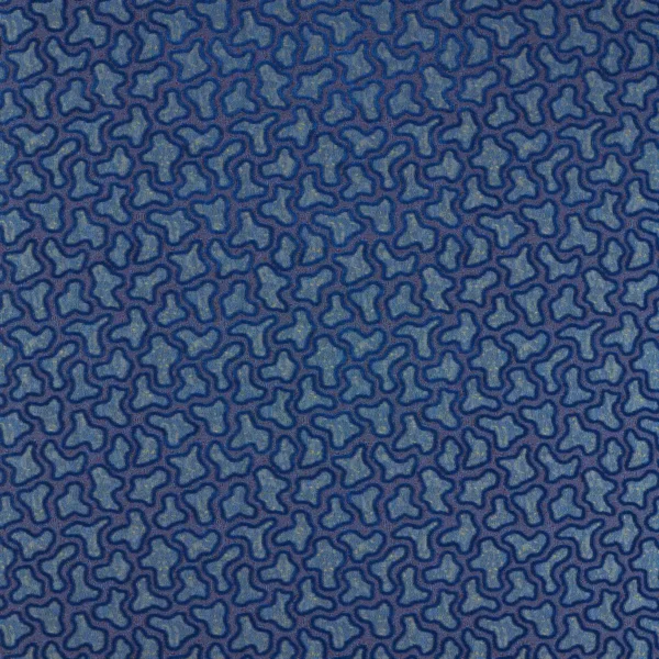 Molten Fabric - Lapis / Cinnabar by blue misc velvet-chenille fabric from Harlequin
