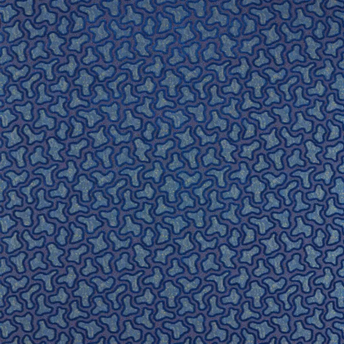 Molten Fabric - Lapis / Cinnabar swatch