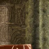 green misc curtain with wall