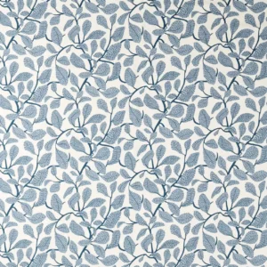blue botanical printed fabric from Scion