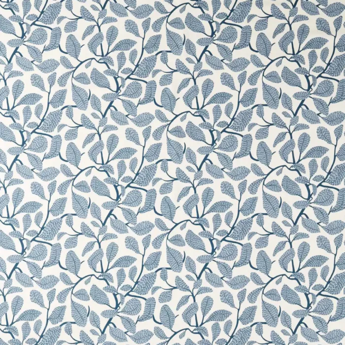Sweet Bay Print Fabric - Indigo swatch