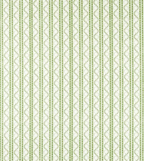 green striped printed fabric from Scion