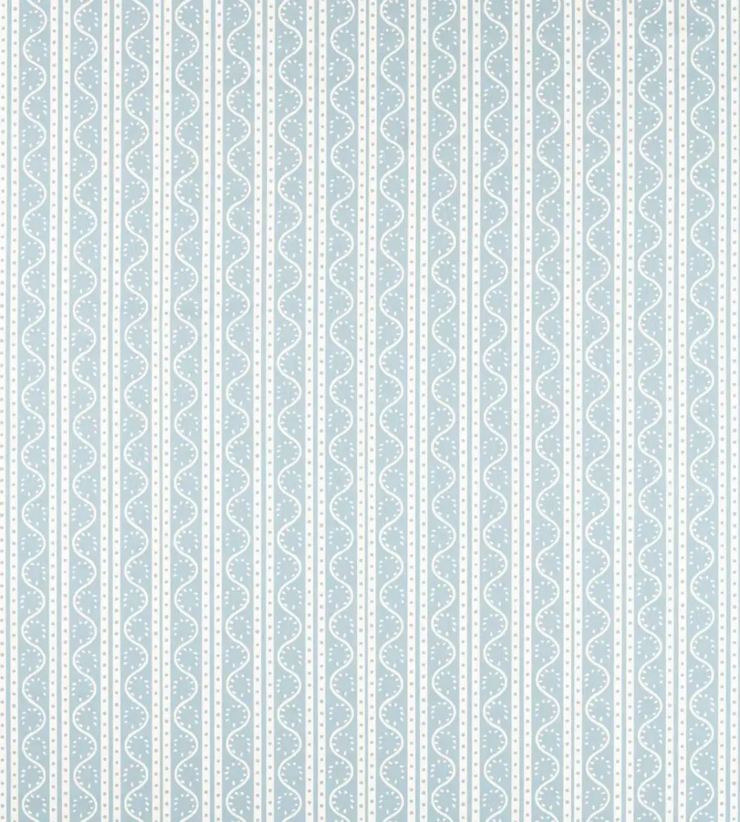 Split Pea Print Fabric - Coast Blue by blue striped printed fabric from Scion